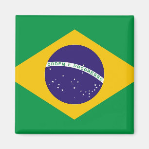 Magnet with Flag of  Brazil