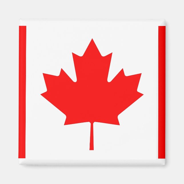 Magnet with Flag of Canada (Front)