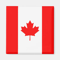 Magnet with Flag of Canada