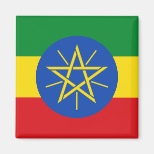 Magnet with Flag of Ethiopia