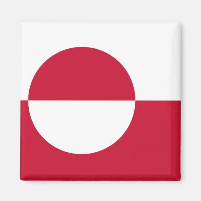 Magnet with Flag of Greenland (Front)