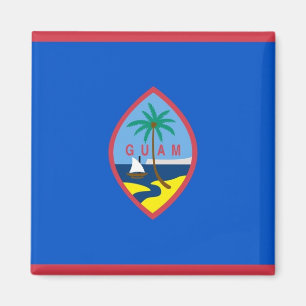 Magnet with Flag of  Guam - USA