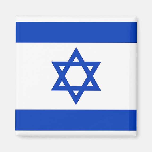 Magnet with Flag of Israel (Front)
