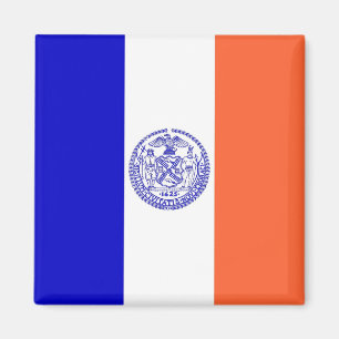 Magnet with Flag of New York City - USA