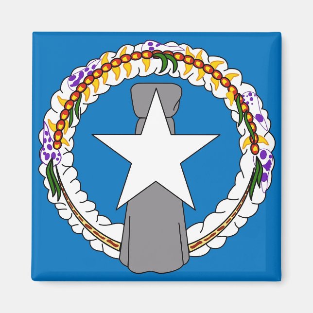 Magnet with Flag of Northern Mariana Islands - USA (Front)