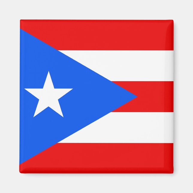 Magnet with Flag of Puerto Rico - USA (Front)