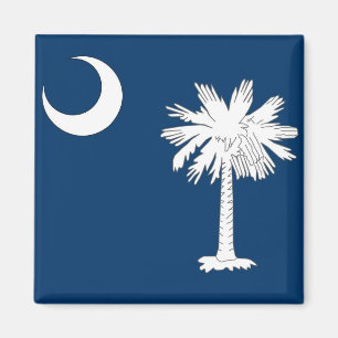 Magnet with Flag of South Carolina State - USA