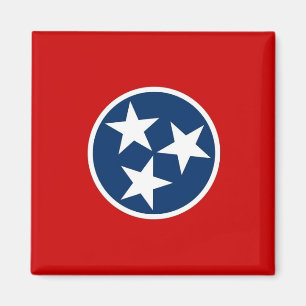 Magnet with Flag of Tennessee State - USA