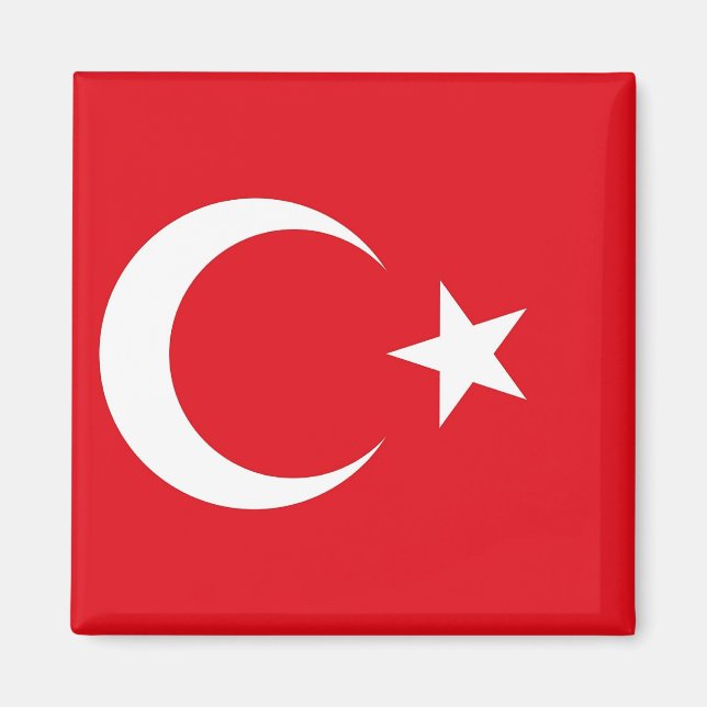 Magnet with Flag of Turkey (Front)