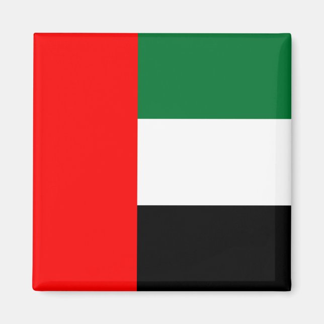 Magnet with Flag of United Arab Emirates (Front)