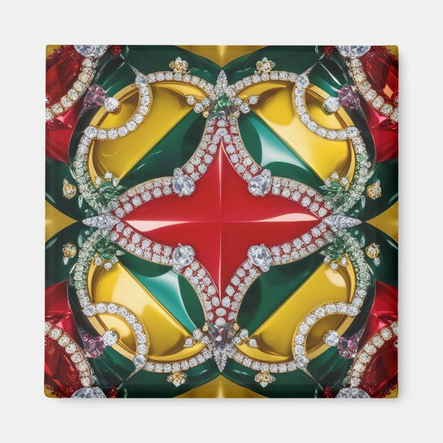 Magnet with Los Angeles Colours Design (Front)