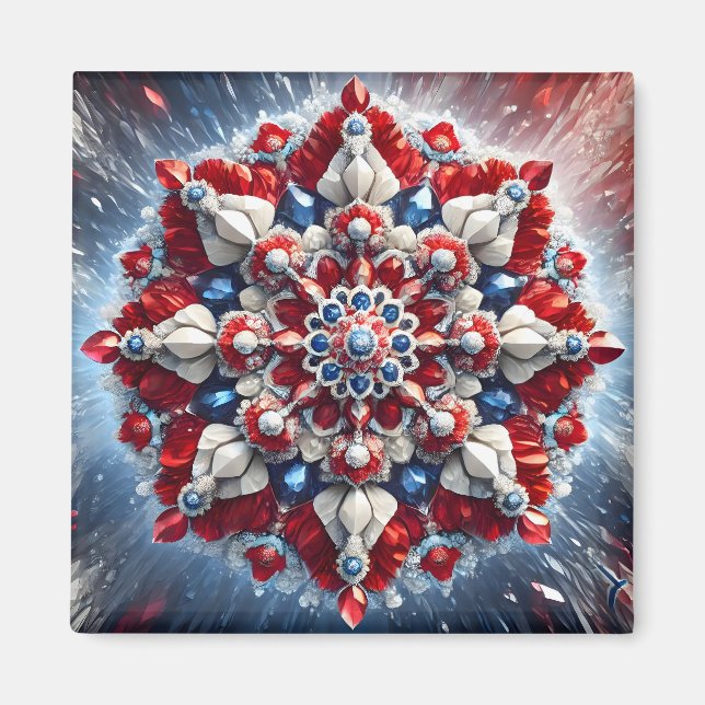 Magnet with Norway Colours Design (Front)