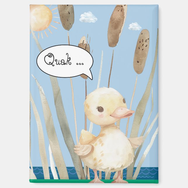 Magnet with small duck in reed at lake 3 (Front)