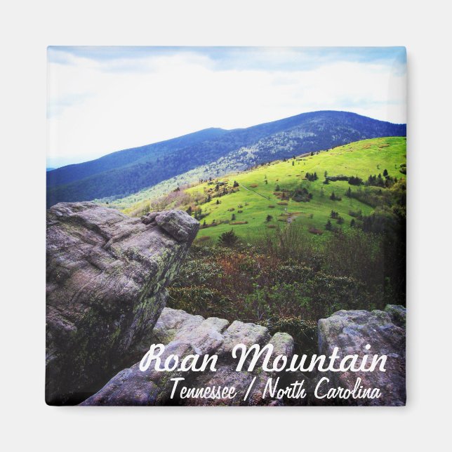 Magnet with text - Roan Mountain (Front)