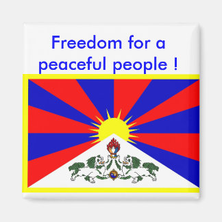 Magnet with Tibet flag