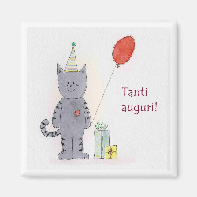 Magnete "Tanti auguri!" Magnet (Front)