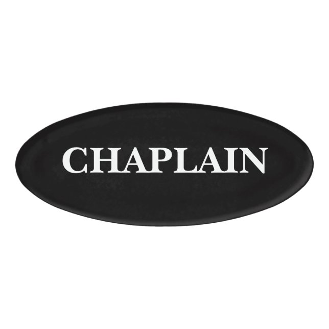 Magnetic Badge - CHAPLAIN (Front)