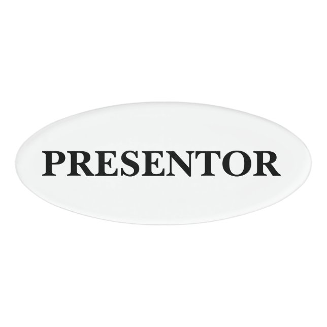 Magnetic Badge - presentor (Front)