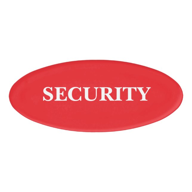 Magnetic Badge - Security (Front)
