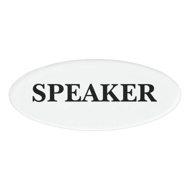 Magnetic Badge - Speaker (Front)