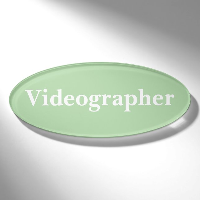 Magnetic Badge - USHER (Front)