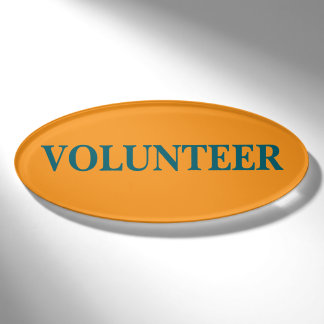 Magnetic Badge - Volunteer