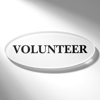 Magnetic Badge - Volunteer