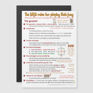 Magnetic BMJA rules – The goulash Magnetic Invitation