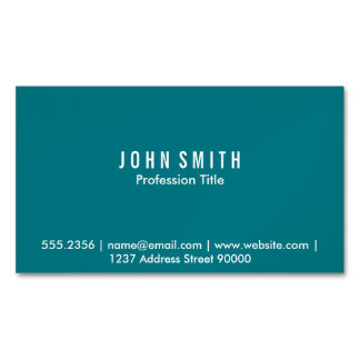 Magnetic Business Card (aqua)
