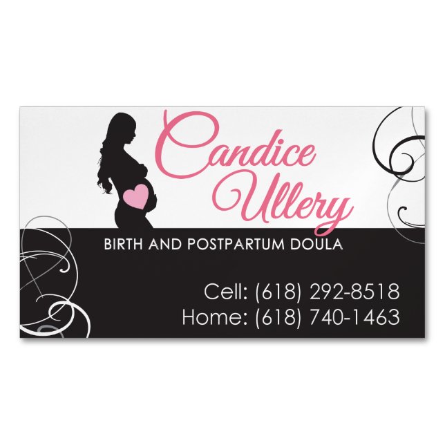 Magnetic Business Card - Doula Services (Front)