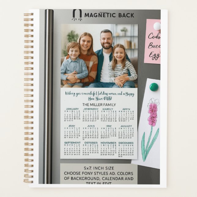 Magnetic Card Planner (Front)