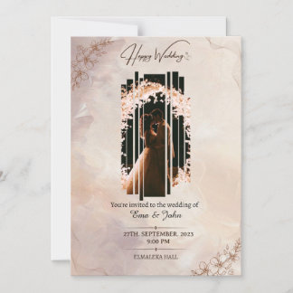 Magnetic Card, Size: 5" x 7", Envelopes: White Invitation