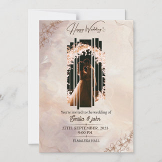 Magnetic Card, Size: 5" x 7", Envelopes: White Invitation