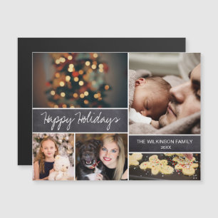 Magnetic Christmas Family Collage Photo Holidays
