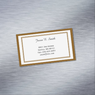 Magnetic Classic Bordered Calling Card