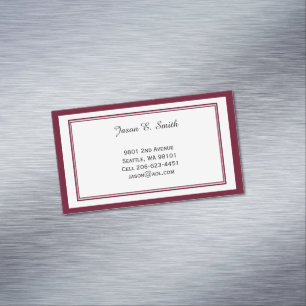 Magnetic Classic Bordered Calling Card