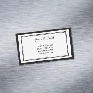 Magnetic Classic Bordered Calling Card