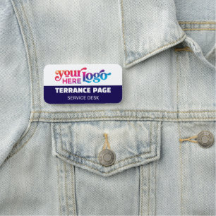 Magnetic Company Business Logo Employee Name Tags