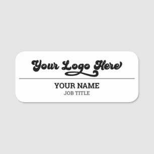Magnetic Company Employee Name Tag