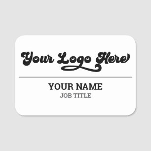 Magnetic Company Employee Name Tag