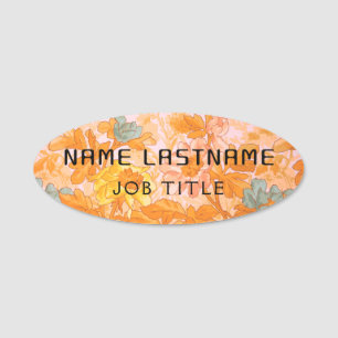 Magnetic Company Employee Staff Aesthetic Elegant Name Tag