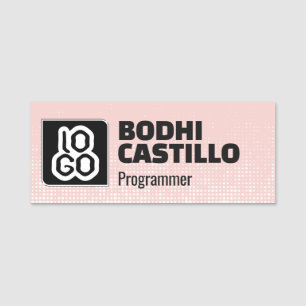 Magnetic Company Employee Staff Personalise Custom Name Tag