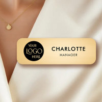 Magnetic Company Logo Employee Name Job Title  