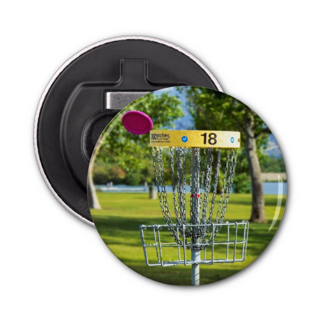 Magnetic Disc Golf Bottle Opener (Front)
