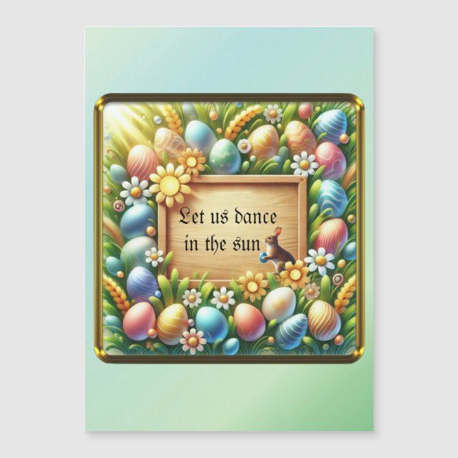 Magnetic easter card (Front)