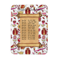 Magnetic Family Birthday Reminder - Customise