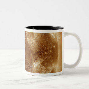 Magnetic field lines on the Sun 2 Two-Tone Coffee Mug