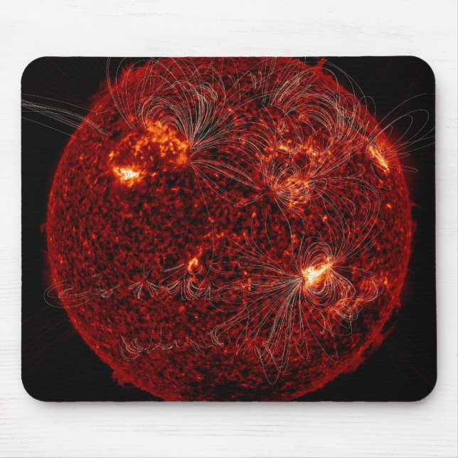 Magnetic field lines on the Sun 3 Mouse Mat (Front)