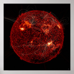Magnetic field lines on the Sun 3 Poster
