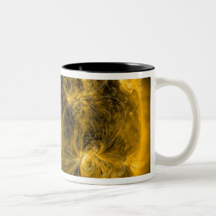 Magnetic field lines on the Sun Two-Tone Coffee Mug